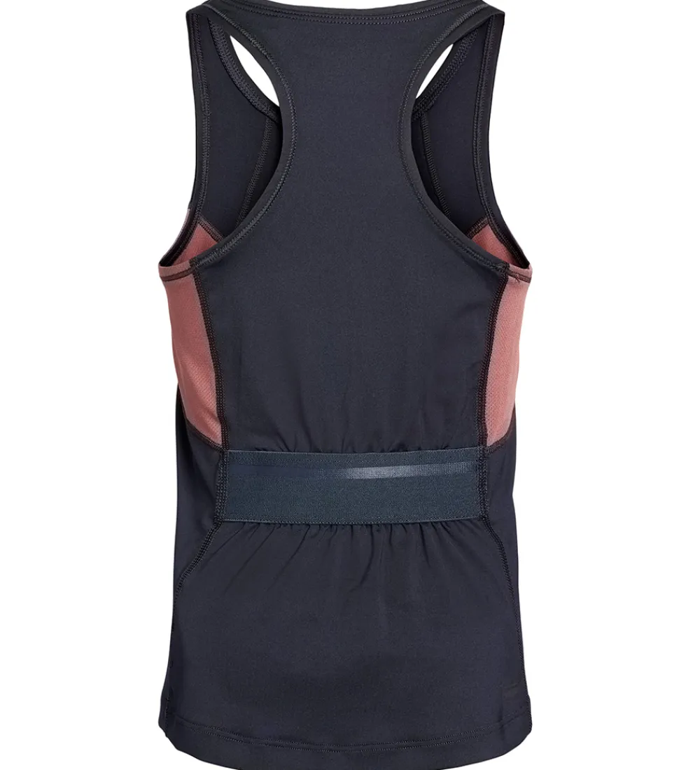 Rethinkit T-Shirts Og Toppe|Tanktop - Anais - Midnight Blue m. Gammelrosa