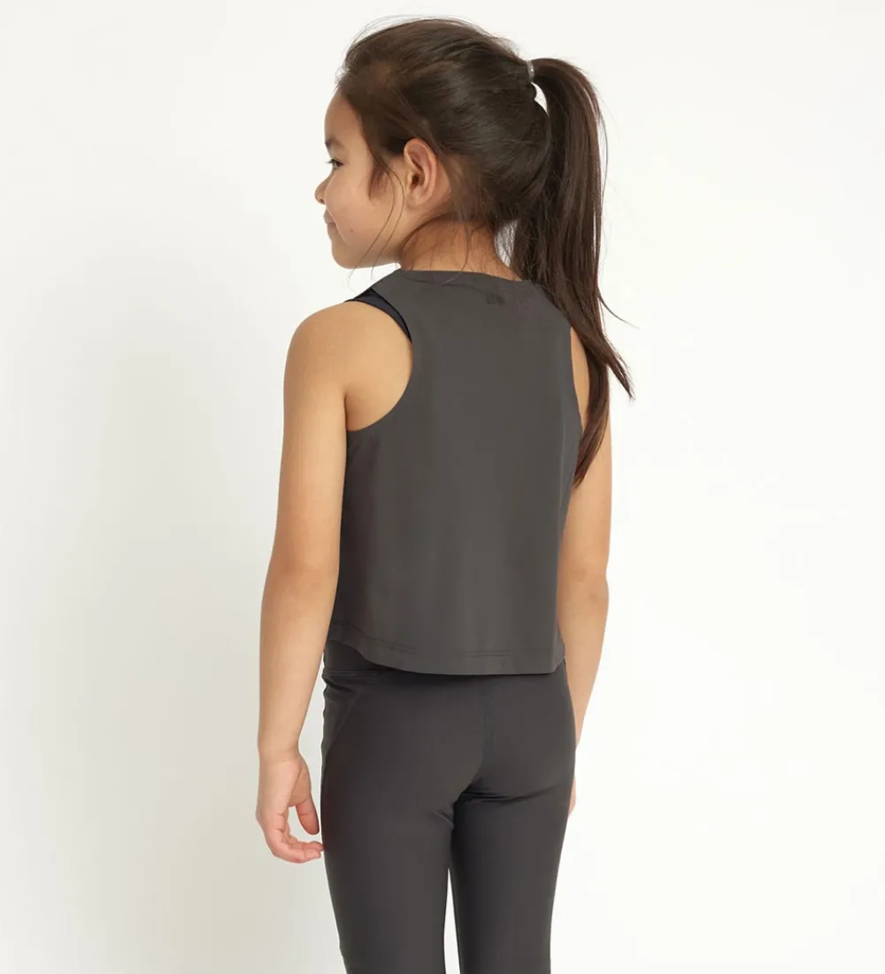 Rethinkit T-Shirts Og Toppe|Træningstop - Almue - Almost Black