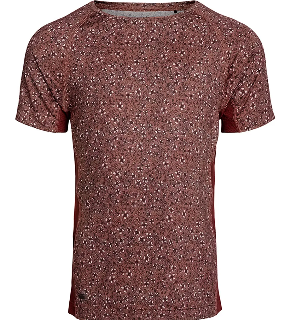 Rethinkit T-Shirts Og Toppe|T-shirt - Carla - Rose Brown Flowers