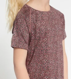 Rethinkit T-Shirts Og Toppe|T-shirt - Carla - Rose Brown Flowers