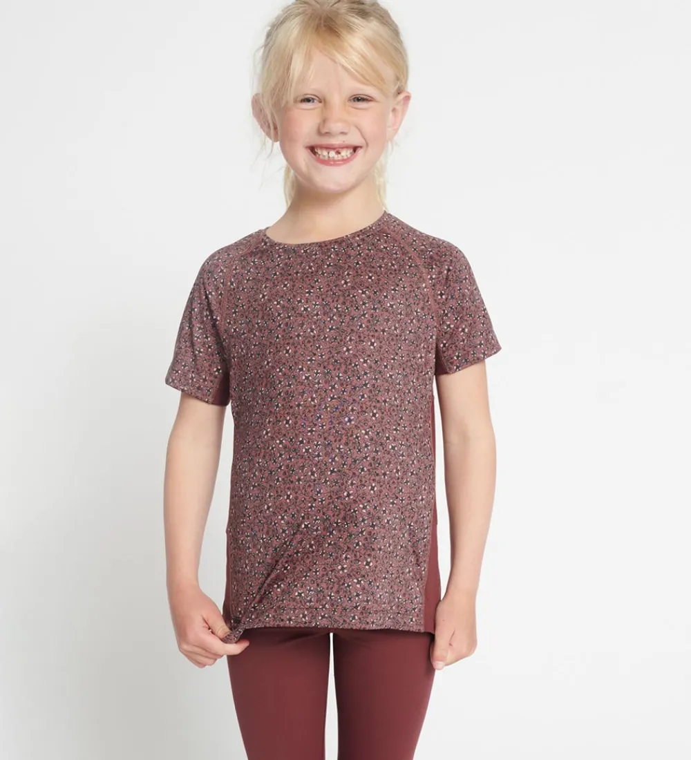 Rethinkit T-Shirts Og Toppe|T-shirt - Carla - Rose Brown Flowers