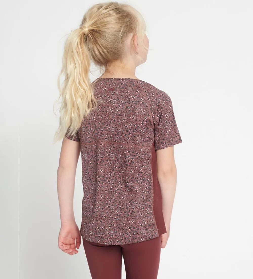 Rethinkit T-Shirts Og Toppe|T-shirt - Carla - Rose Brown Flowers