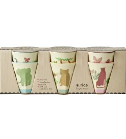 Rice Kop Og Tudekop>Kopper - Melamin - 6 stk. - 160 ml - Creme/Sweet Jungle