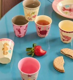 Rice Kop Og Tudekop>Kopper - Melamin - 6 stk. - 160 ml - Coral Ocean