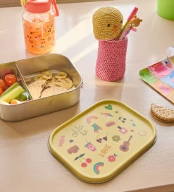 Rice Madkasser>Madkasse - Rustfrit Stål - Stor - 2 Rum - Soft Yellow Unico