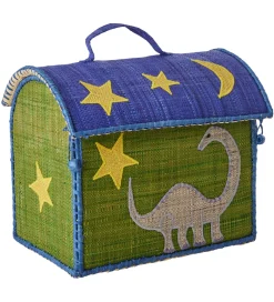 Rice Kurve|Opbevaringskurv - Ekstra Lille Raffia Hus - 24x17x22 cm - G