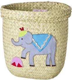 Rice Kurve|Opbevaring|Opbevaringskurv - Raffia/Søgræs - Circus - 20x20 cm - Natur