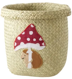 Rice Kurve|Opbevaring|Opbevaringskurv - Raffia/Søgræs - Happy Forest - 20x20 cm -