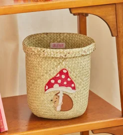 Rice Kurve|Opbevaring|Opbevaringskurv - Raffia/Søgræs - Happy Forest - 20x20 cm -