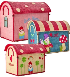 Rice Kurve|Opbevaringskurve - Raffia - 3 stk. - 52/45/37 cm - Love The