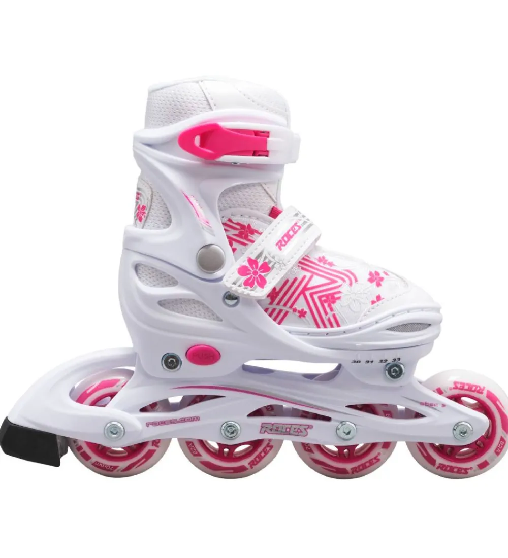 Roces Rulleskøjter|Rulleskøjter>Rulleskøjter - Jokey 3.0 Girl - Hvid/Pink - Inliner