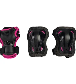 Rollerblade Rulleskøjter|Rulleskøjter|Beskyttelsessæt - Skate Gear Jr - Sort m. Pink