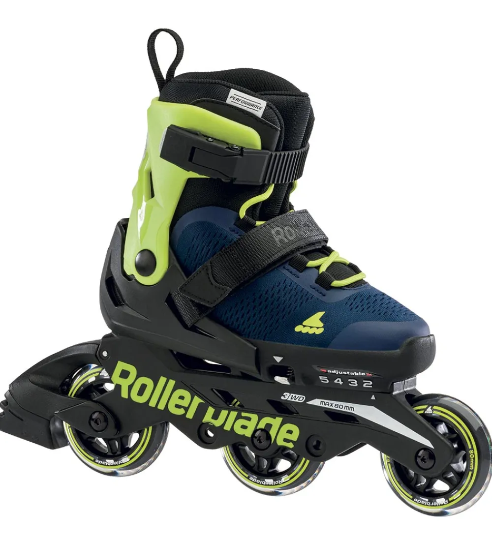 Rollerblade Rulleskøjter|Rulleskøjter|Rulleskøjter - Microblade 3WD - Blue/Lime - In