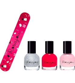 Rosajou Neglelak|Neglelakker m. Neglefil - 4 Dele - Ballerine/Madame/Star