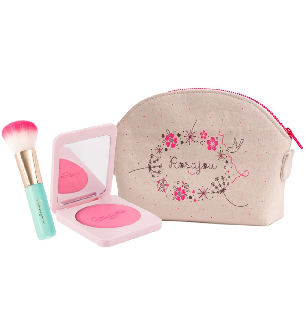 Rosajou Sminke>Sminkesæt - Blush mm. - 4 Dele - Rosa