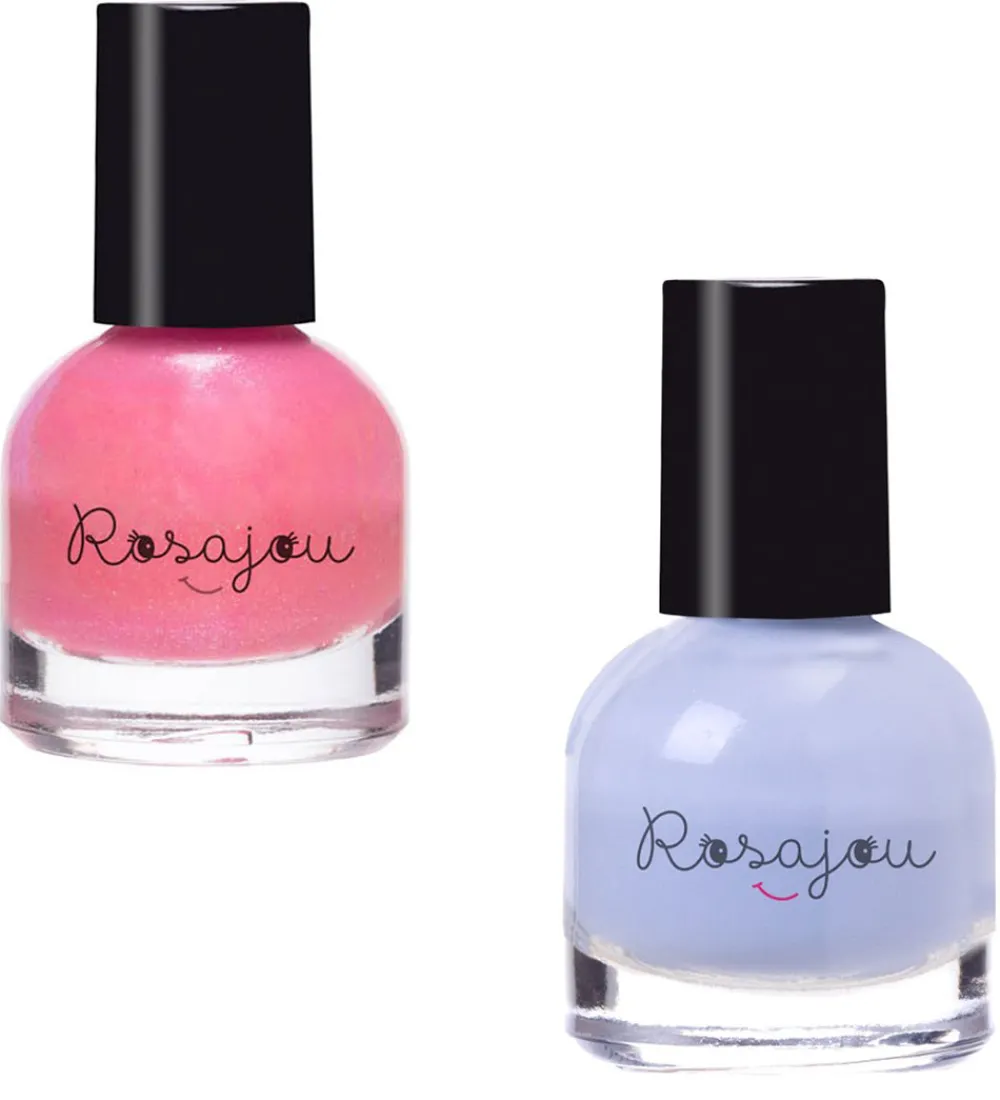 Rosajou Sminke|Neglelak|Sminkesæt - Blush/Læbestift/Neglelak m.m. - 9 Dele