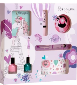 Rosajou Sminke|Neglelak|Sminkesæt - Blush/Læbestift/Neglelak m.m. - 7 Dele