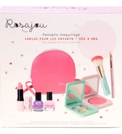 Rosajou Sminke|Neglelak>Sminkesæt - Blush/Læbestift/Neglelak m.m. - 9 Dele