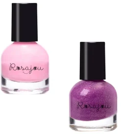 Rosajou Sminke|Neglelak>Sminkesæt - Blush/Læbestift/Neglelak m.m. - 9 Dele