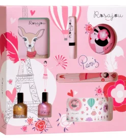 Rosajou Sminke|Neglelak|Sminkesæt - Øjenskygge/Læbestift/Neglelak m.m. - 7 Dele