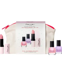 Rosajou Sminke|Neglelak|Sminkesæt - Læbestift/Neglelak m.m. - 5 Dele