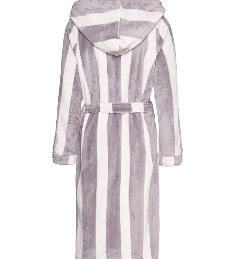 Børn Rosemunde Badekåber>Badekåbe - Fleece - Lilac Stripe
