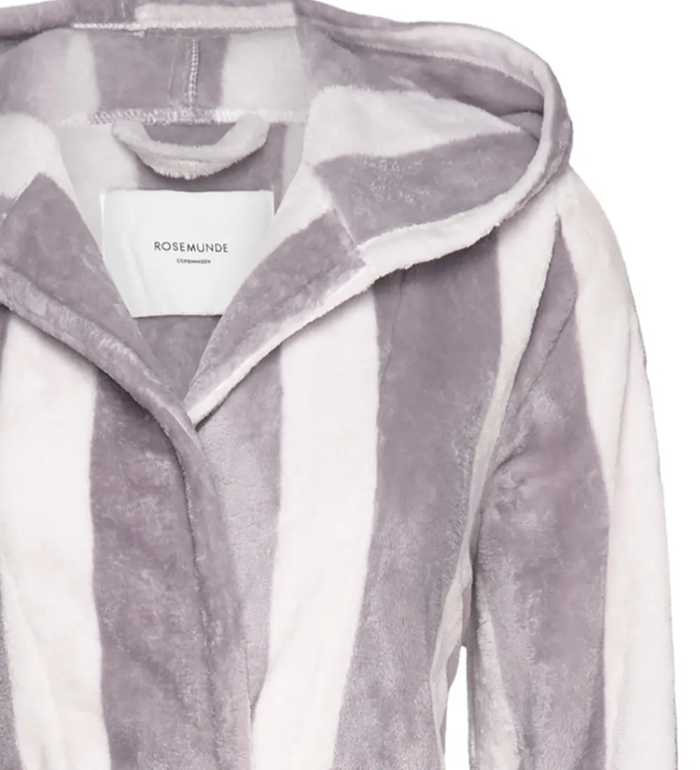 Børn Rosemunde Badekåber>Badekåbe - Fleece - Lilac Stripe