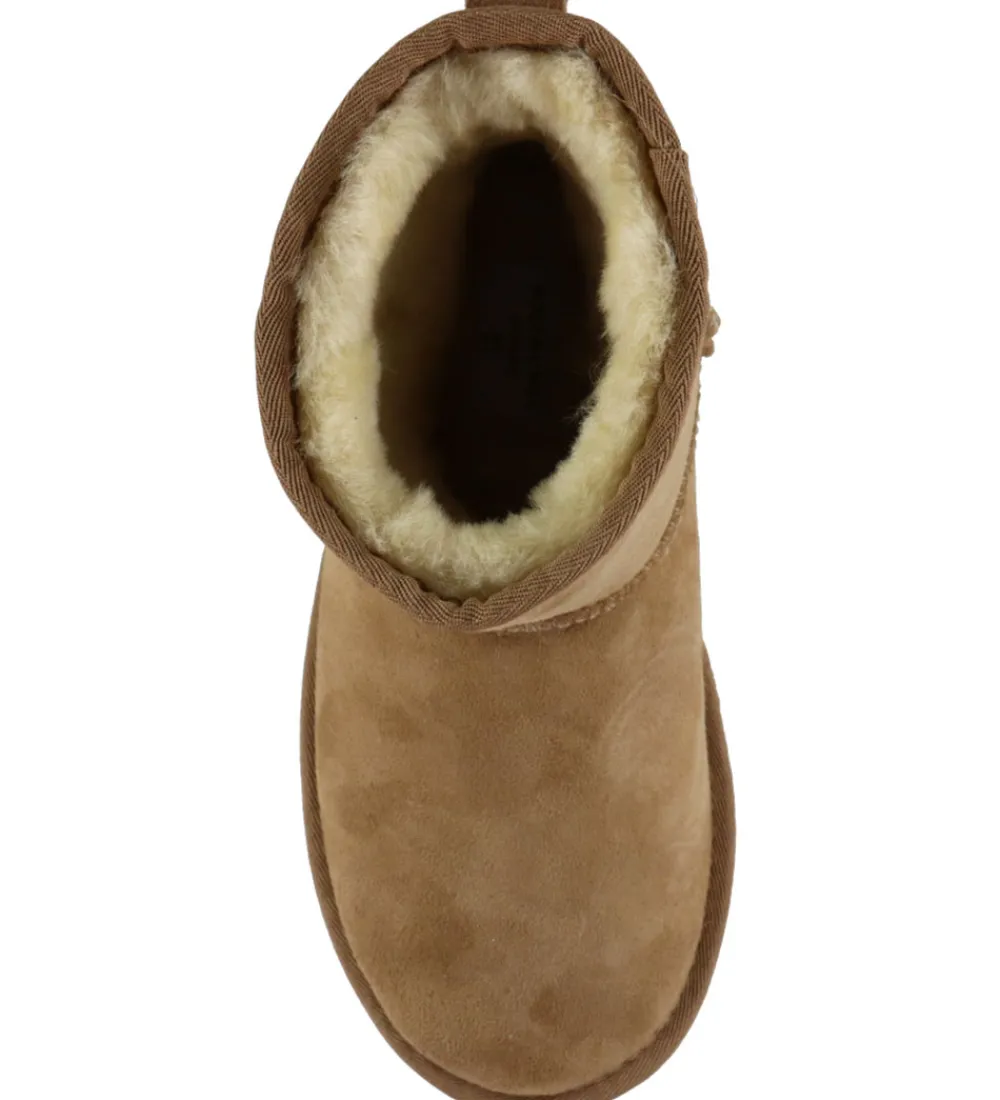 Rosemunde Bamsestøvler>Bamsestøvler - Lammeskind - Almond