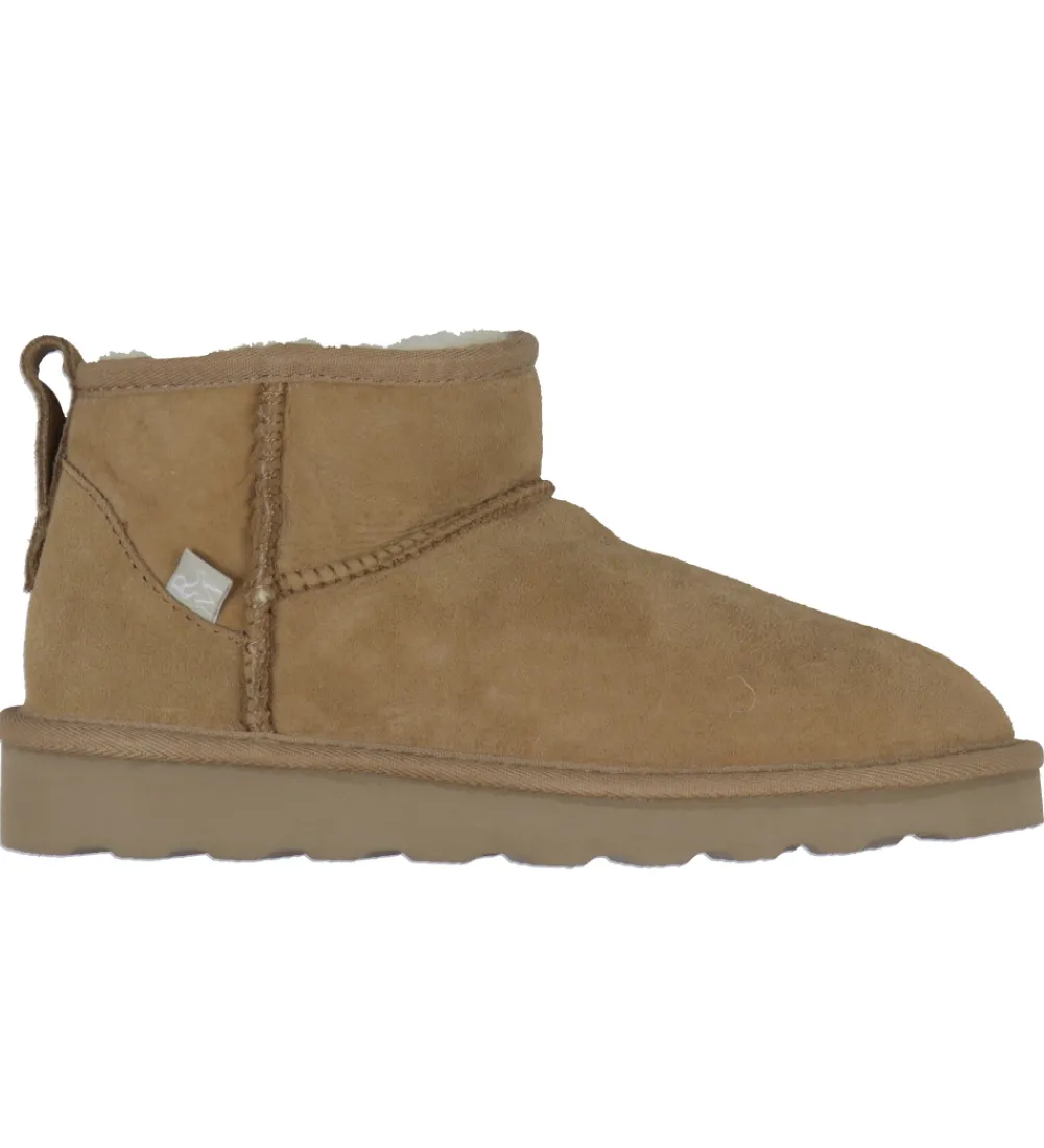 Rosemunde Bamsestøvler|Bamsestøvler - Ruskind - Almond