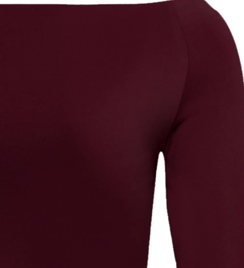 Børn Rosemunde Bluser|Bluse - Rk Billie - Off Shoulder - Tawnny Port