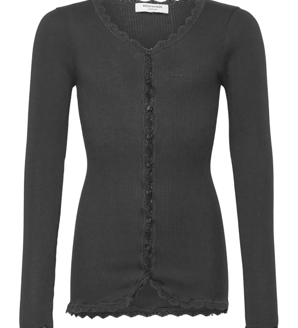 Børn Rosemunde Cardigans|Cardigan - RkBalta - Modal Lace - Magnet