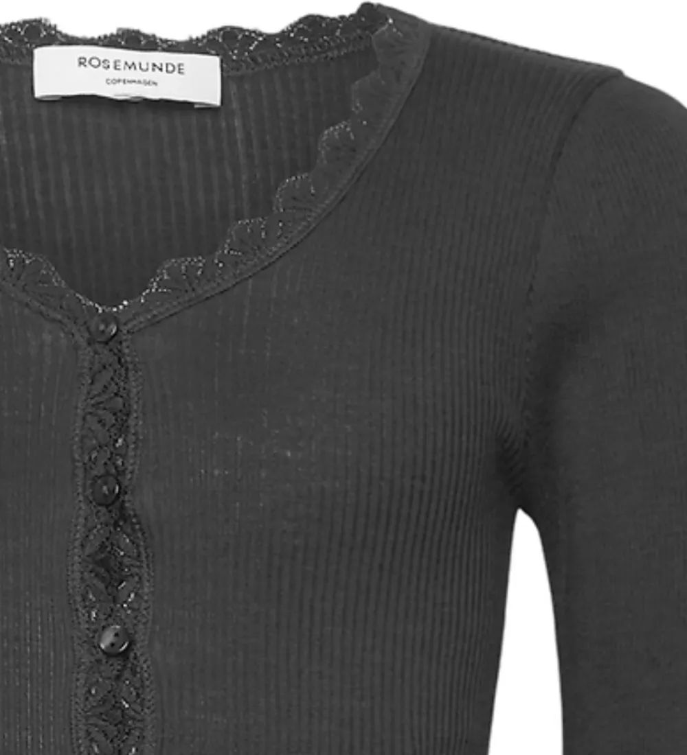 Børn Rosemunde Cardigans|Cardigan - RkBalta - Modal Lace - Magnet