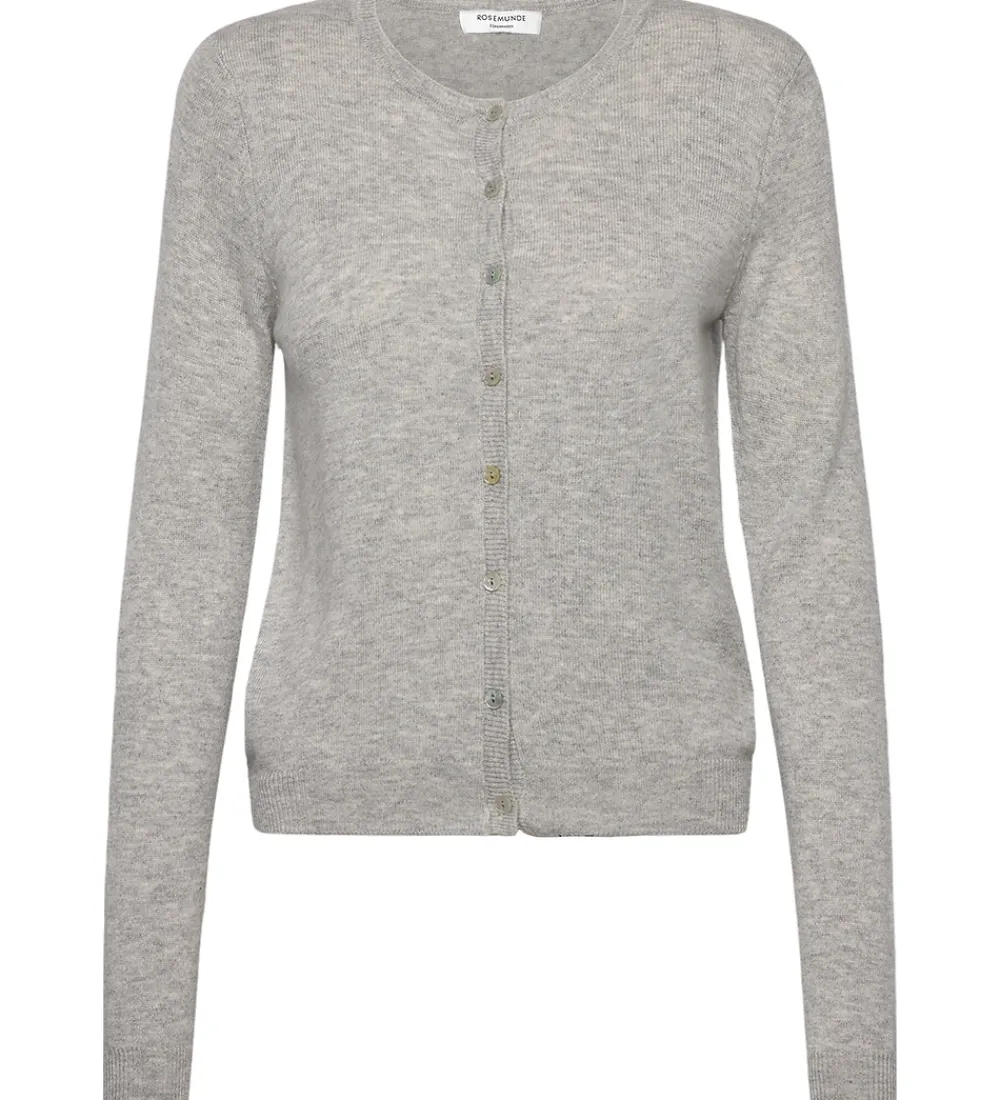 Børn Rosemunde Cardigans|Cardigan - RkSofia - Strik - Uld - Light Grey Melange