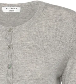 Børn Rosemunde Cardigans|Cardigan - RkSofia - Strik - Uld - Light Grey Melange