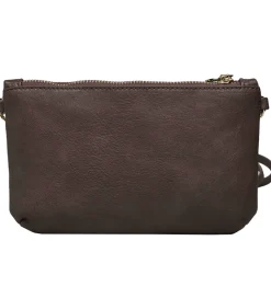 Rosemunde Skuldertasker|Clutch - Andora - Dark Brown Gold