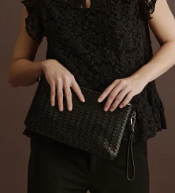 Rosemunde Skuldertasker|Clutch - Remi - Black Silver