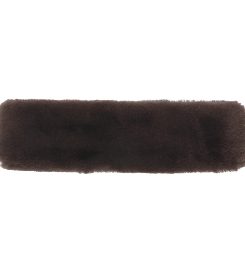 Børn Rosemunde Huer Og Hatte|Pandebånd>Pandebånd - Fåreskind - Rh Sydney - Coffee Brown