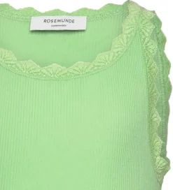Børn Rosemunde Toppe|Top - Rib - Modal/Bomuld - Balta - Pistachio Green