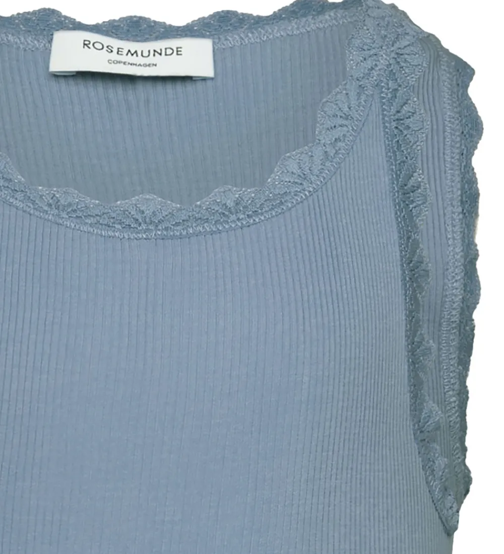 Børn Rosemunde Toppe>Top - RkBalta - Rib - Infinity m. Blonder