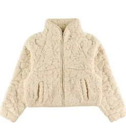 Børn Roxy Fleece>Fleecejakke - Blurry Cloud - Parchment