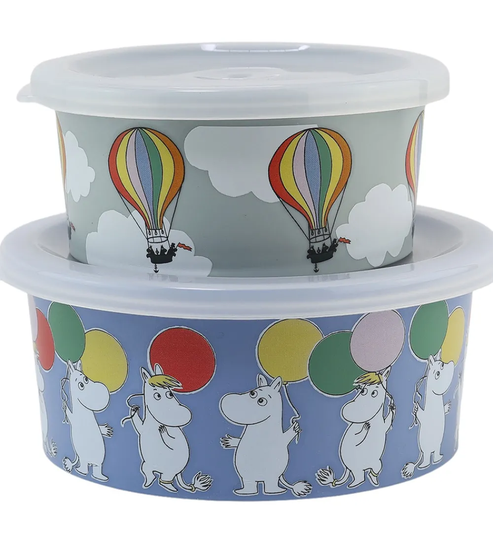 Rätt Start Madkasser|Snackbokse - 2-pak - Mumi - 450/250 ml - Festligheder