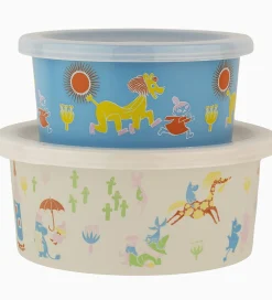 Rätt Start Madkasser|Snackbokse - 2-pak - Mumi - 450/250 ml - 80 år