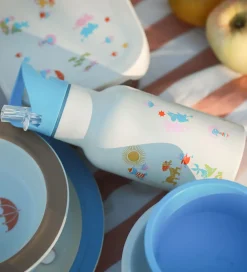 Rätt Start Termoflasker|Drikkedunke>Termoflaske - Mumi - Rustfrit Stål - 340 ml - Blå