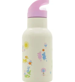 Rätt Start Termoflasker|Drikkedunke|Termoflaske - Mumi - Rustfrit Stål - 340 ml - Rosa