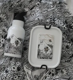 Rätt Start Termoflasker|Drikkedunke|Termoflaske - Mumi - Rustfrit Stål - 340 ml - Graphit