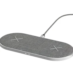 SACKit Adaptere Og Opladere|Oplader - CHARGEit Dual Dock - Wireless - Grå