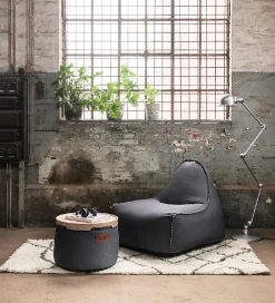 SACKit Puffer|Puf - Canvas - 50x35 cm - Petrol