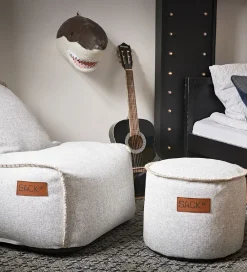 SACKit Puffer></noscript>Puf - Cobana - Junior - 35x35 cm - Hvid