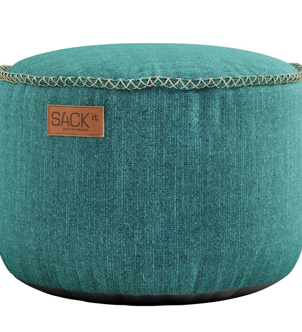 SACKit Puffer>Puf - Cobana - 50x35 cm - Petrol Melange