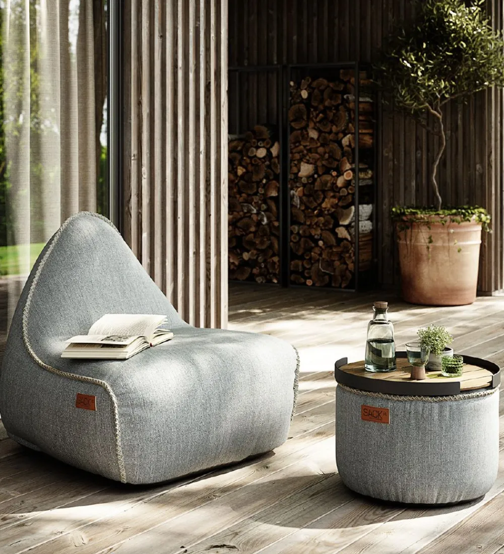 SACKit Sækkestole|Stole|Sækkestol - Cobana Lounge Chair - 96x80x70 cm - Lysegrå
